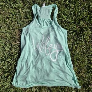 Wifey Racerback Tank – Bride Bachelorette Party Shirt – Wedding Gift Back Stock